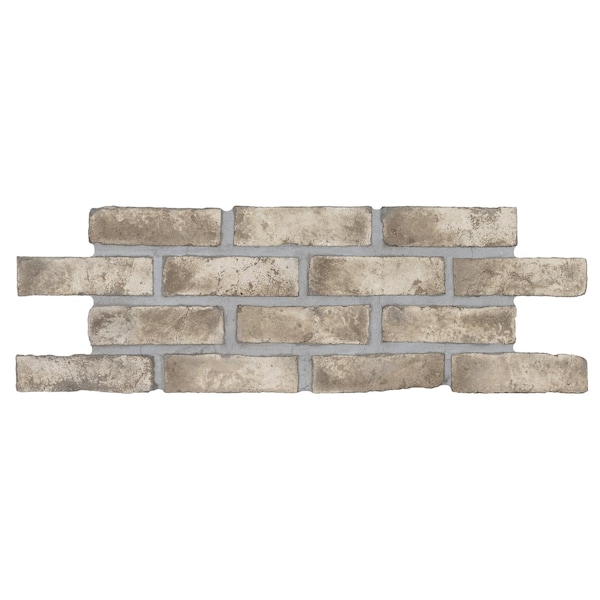 Doverton Gray 105 In X 28 In Clay Brick Mosaic Tile, 5PK